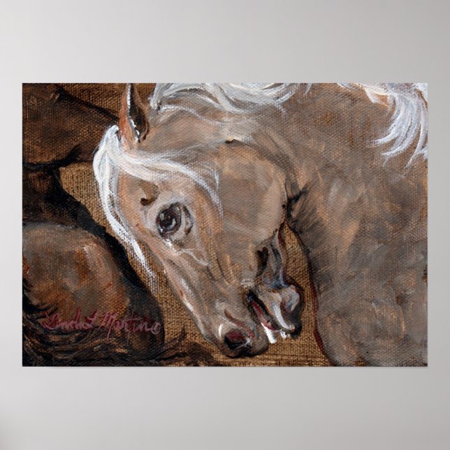 Póster Espíritu del lienzo impreso de Mustang (Frente)