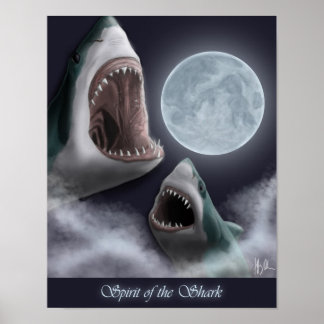 Póster Espíritu del Poster del tiburón
