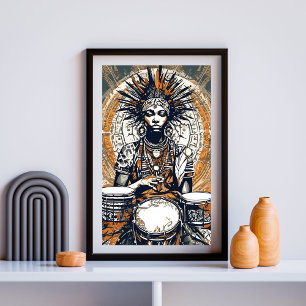 Póster Espíritu del Ritmo Ancestral