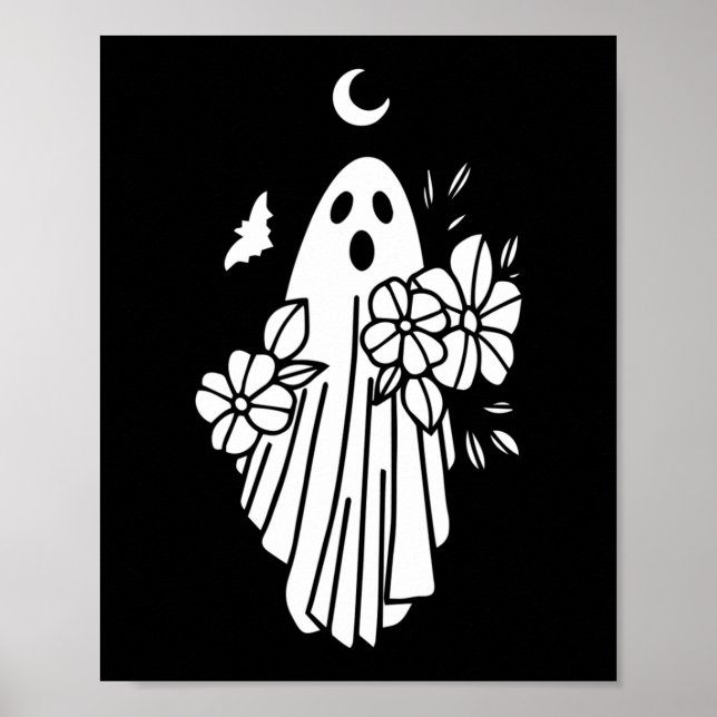 Póster Espíritu divertido de la novia fantasma Lazy Hallo (Frente)