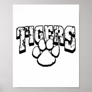 Póster Espíritu Escolar de Tigres de Regreso a la Escuela