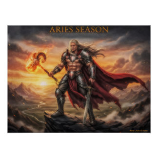 Póster Espíritu Guerrero Aries