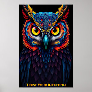 Póster 🦉 Espíritu Místico de Búho - Sabiduría Sagrada y