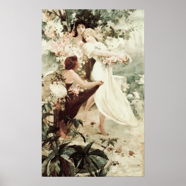 Póster Espíritu mucha vintage de la primavera (Frente)