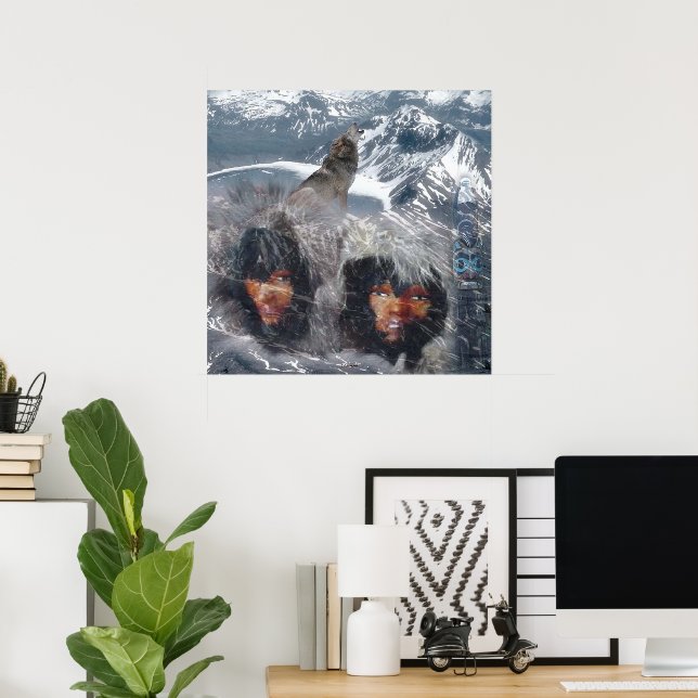 Póster Espíritu Nativo en Alaska (Oficina en casa)