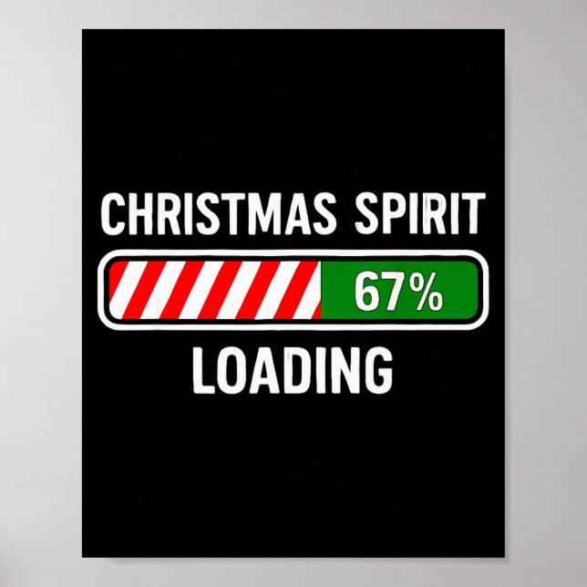 Póster Espíritu Navideño Cargando 67 Meme Chicos Niños Ge (Frente)