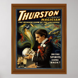 Póster Espíritu oculto medio Thurston mago