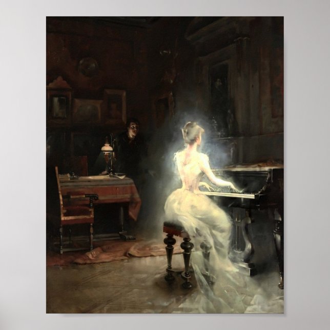 Póster Espíritu por George Roux 1885 (Frente)
