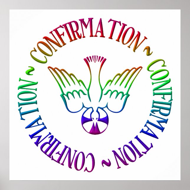 Póster Espíritu Santo - Confirmación (Frente)