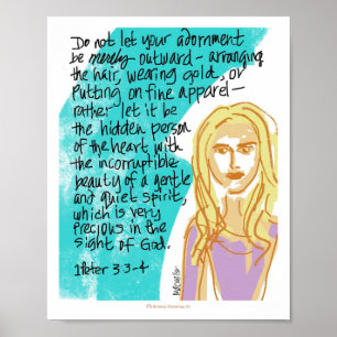 Póster Espíritu suave y silencioso - Post de la Escritura