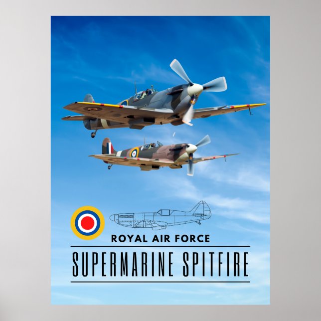 PÓSTER ESPÍRITU SUPERMARINO - PLAZA DE AIRE REAL (Frente)