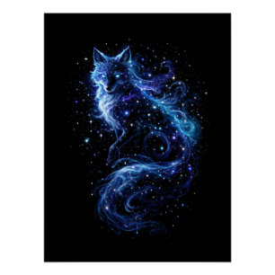 Póster Espíritu Zorro Celestial