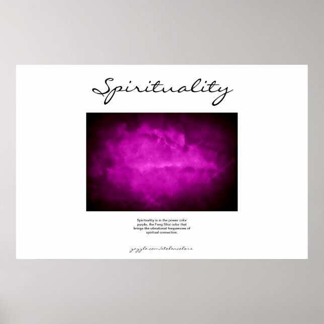 Póster Espiritualidad - Púrpura (Frente)