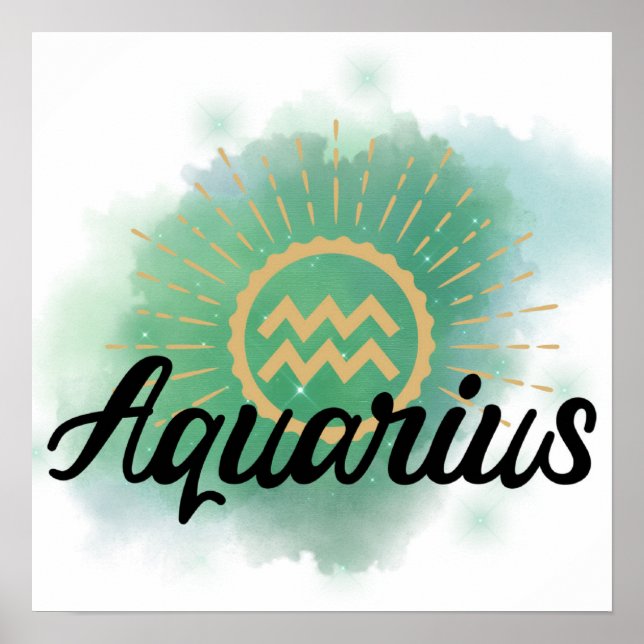 Póster Esplash acuático acuario (Frente)