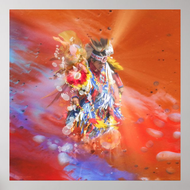 Póster ESPOLLA DE BAILE Nativa-Estadounidense (Frente)