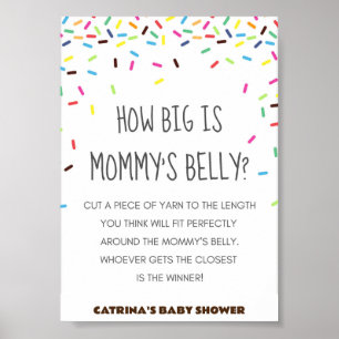 Póster Espolvorear el Rótulo Fiesta Baby Shower