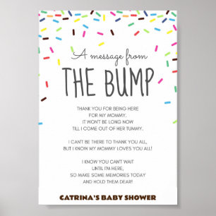 Póster Espolvorear el Rótulo Fiesta Baby Shower
