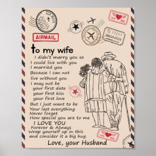Póster Esposa Amante   A Mi Esposa Te Amo El Marido