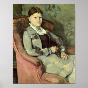 Póster Esposa del artista en un sillón, c.1867