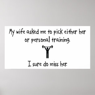 Póster Esposa escogida o entrenamiento personal
