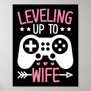 Póster Esposa Jugadora Mamá Subiendo A Esposa Novia Jugad