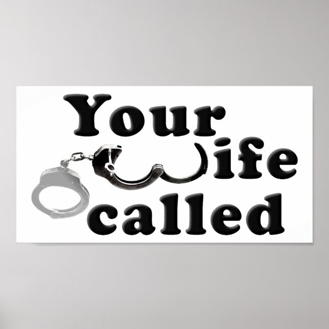 Póster Esposa Llamada Funny Poster (Frente)