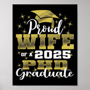 Póster Esposa Orgullosa Cl De 2025 Graduada De Doctorado