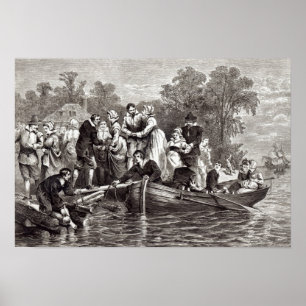 Póster Esposas para los colonos en Jamestown