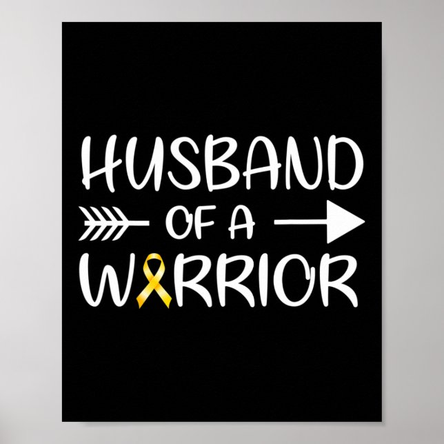 Póster Esposo de una guerra contra el cáncer infantil (Frente)