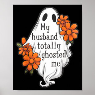Póster Esposo Fantasmagórico Disfraz Divertido de Hallowe