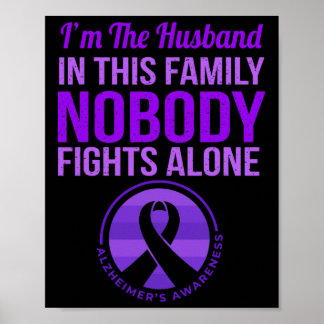 Póster Esposo masculino nadie lucha solo con el conocimie