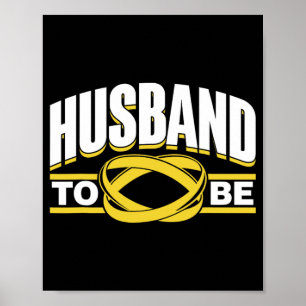 Póster Esposo Para Ser Fiesta Del Equipo De Novia Groom B