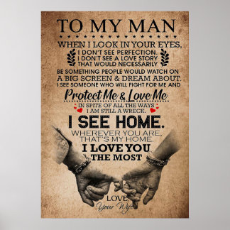 Póster Esposo Protéjanme Y Amarme