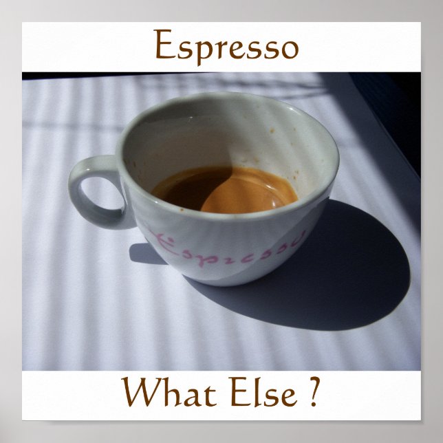 Póster Espresso (Frente)