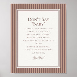 Póster Espresso Martini Baby Brewing Baby Shower Game