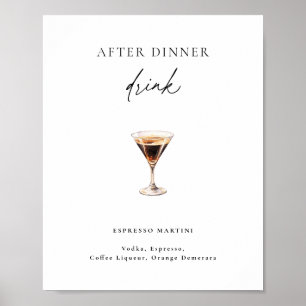 Póster Espresso Martini Después De La Cena