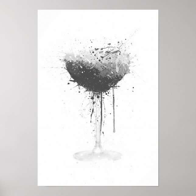 Póster Espresso Martini Wall Art Print (Grey Edition)  (Frente)
