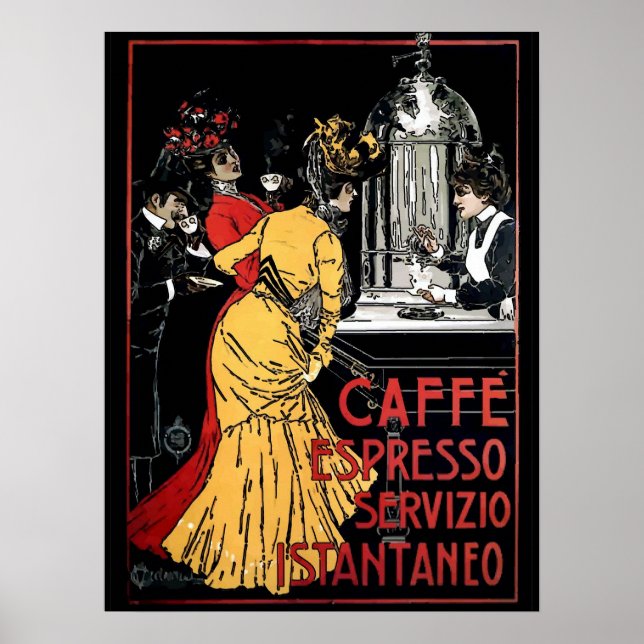 Póster Espresso Vintage (Frente)