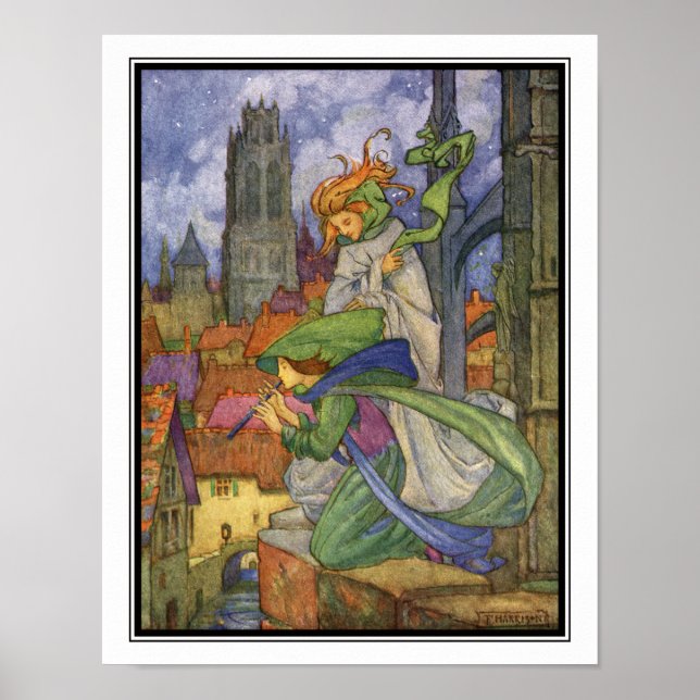 Póster Esprites climatológicos vintage de Florence Harris (Frente)