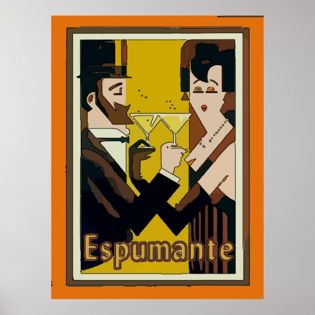 Póster Espumante, Vinos espumosos, (Frente)