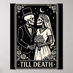 Póster Esqueleto de amor de parejas hasta la muerte Bodas