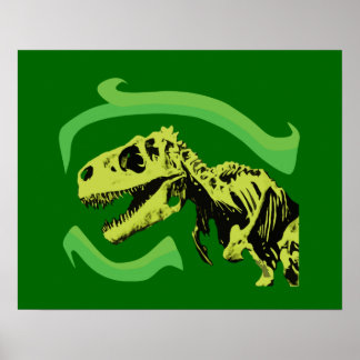 Póster Esqueleto de Dinosaurio T-Rex