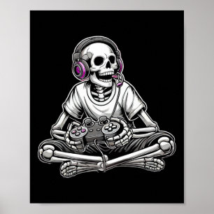 Póster Esqueleto de Halloween