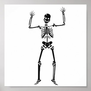 Póster Esqueleto de Halloween