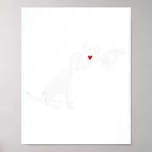 Póster Esqueleto de Perro Boop Perro Divertido Halloween 