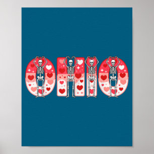 Póster Esqueletos divertidos de O-h-i-o Ohio en Valenti d