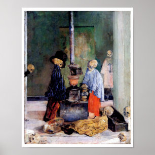 Póster Esqueletos que se calientan