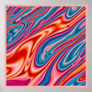 Póster Esquema de color artístico