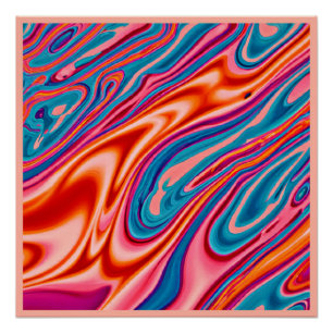 Póster Esquema de color artístico