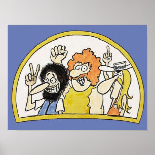 PÓSTER ESQUEMA DE HERMANOS FREAK FABULOUS 1973